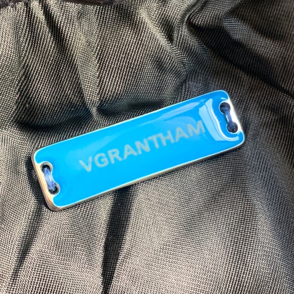 Vintage Dark Blue Made In Italy Long Jacket Coat Vgrantham - Picture 10 of 11